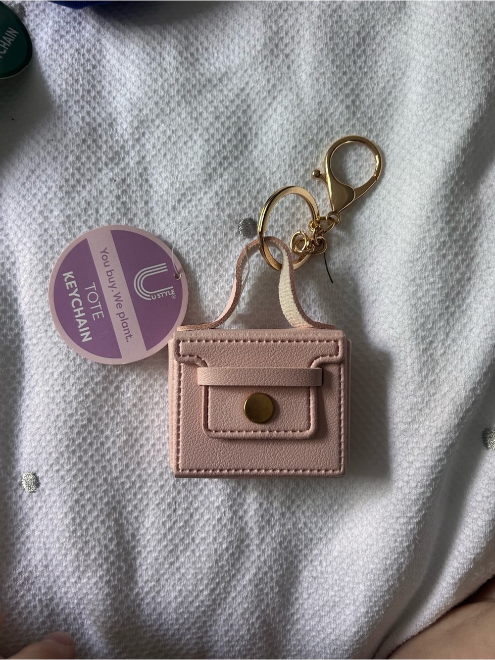 Mini lookalike birkin Hermes bad mini keychain